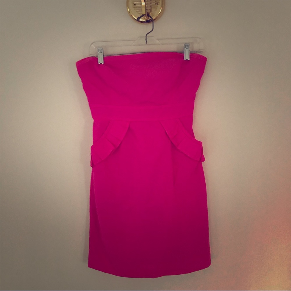 J. Crew Strapless Pink Dress Size 4